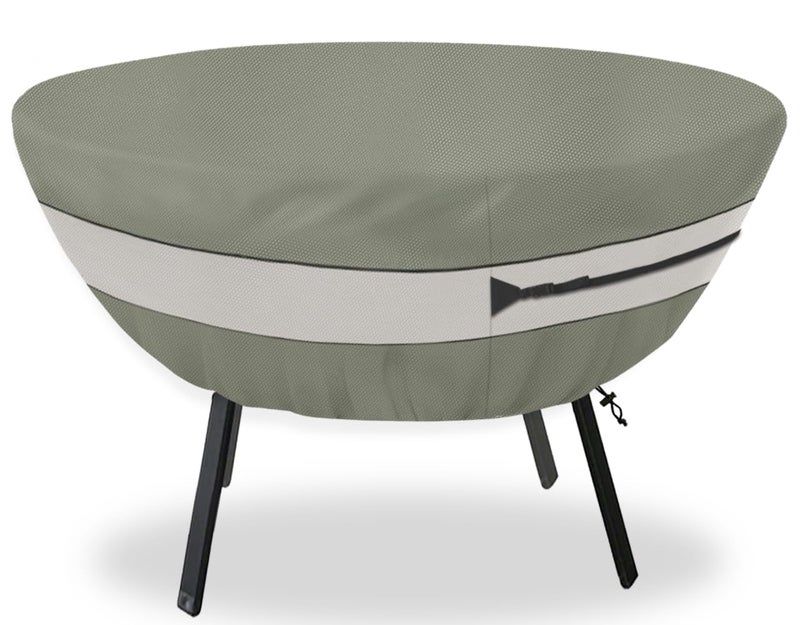 Aacabo Round Patio Table Cover,Suitable for 48 Inch Diameter Patio Round Table,Waterproof Heavy Duty Round Outdoor Coffee Table Cover Grey Green - Image 1